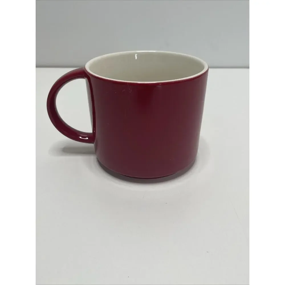 Starbucks Mug Red White Christmas Holiday Stackable 14oz Collectible 2012 Coffee